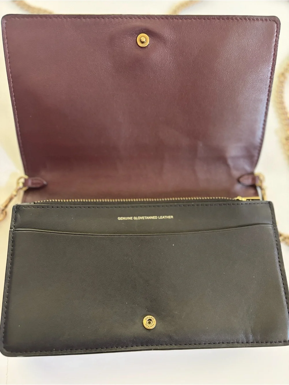 RARE Coach x Disney Dumbo Black Floral Leather Chain Crossbody